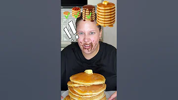 From Small To Giant Pancakes Shorts Funny Viral 