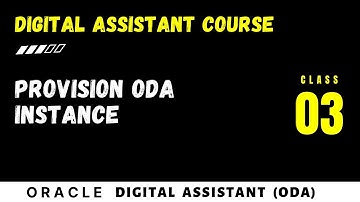 ODA 03: How to provision Oracle Digital Assistant ODA instance, Create a new ODA instance
