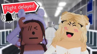 Moving into Bloxburg... but our flight was DELAYED
