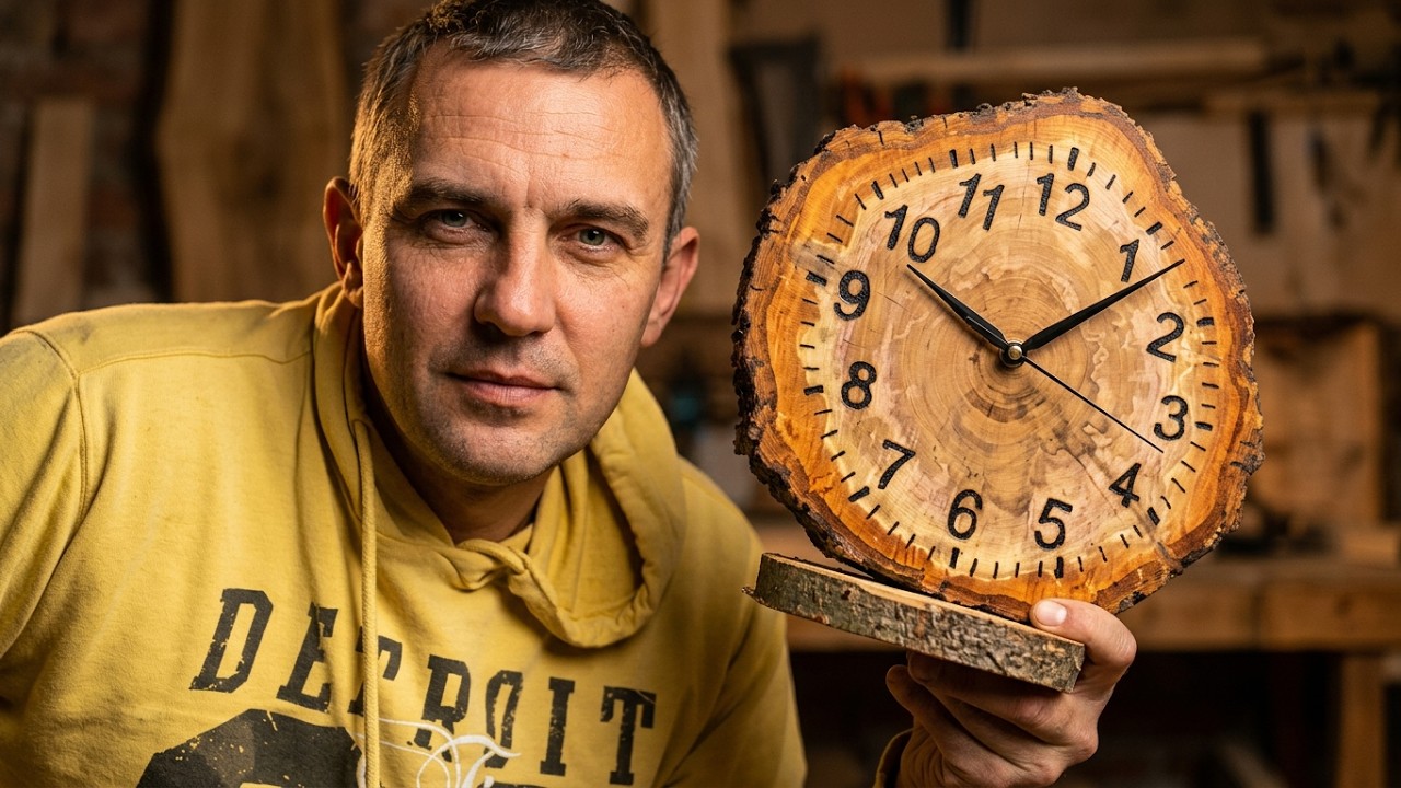 How To Make A Wooden Clock - YouTube