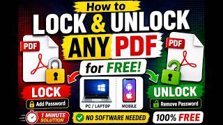 How to Password Protect & Unlock Any PDF File FREE (Step-by-Step) screenshot 3