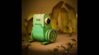 RoboFrog - hard surface animation test