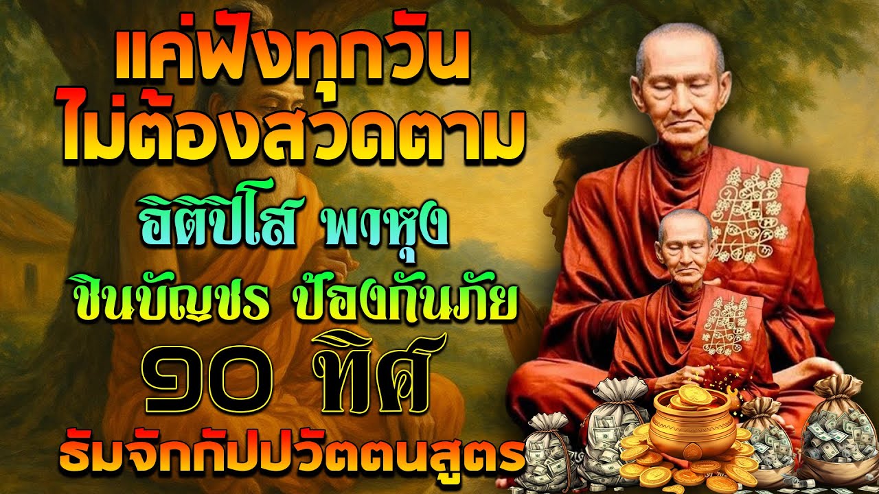 สวดมนต์🙏อิติปิโส พาหุง ชินบัญชร คุ้มครอง 10 ทิศ 🙏 แสงพุทธ ธัมมจักกัปปวัตนสูตร ยอดพระกัณฑ์ไตรปิฎก