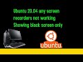 Ubuntu 20.04 any screen recorders not working Showing black screen only