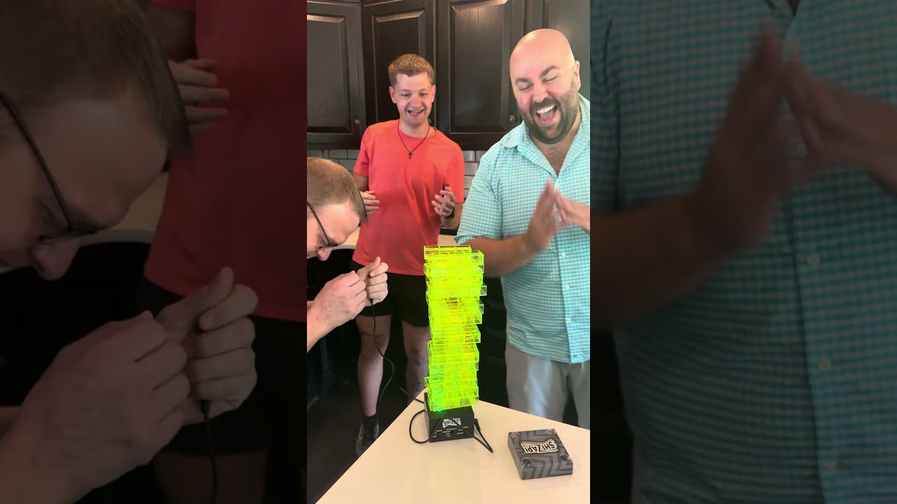 Jenga but make it shock you randomly 😂⚡️