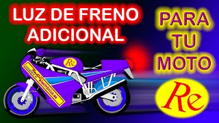 LUZ DE FRENO LED TRASERA ADICIONAL PARA MOTOCICLETA