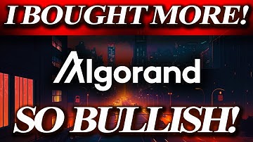 ALGORAND THE POWERHOUSE🚨WHY I BOUGHT MORE ALGO F**KING BULLISH🔥🚨ALGO MASSIVE GROWTH GET READY!