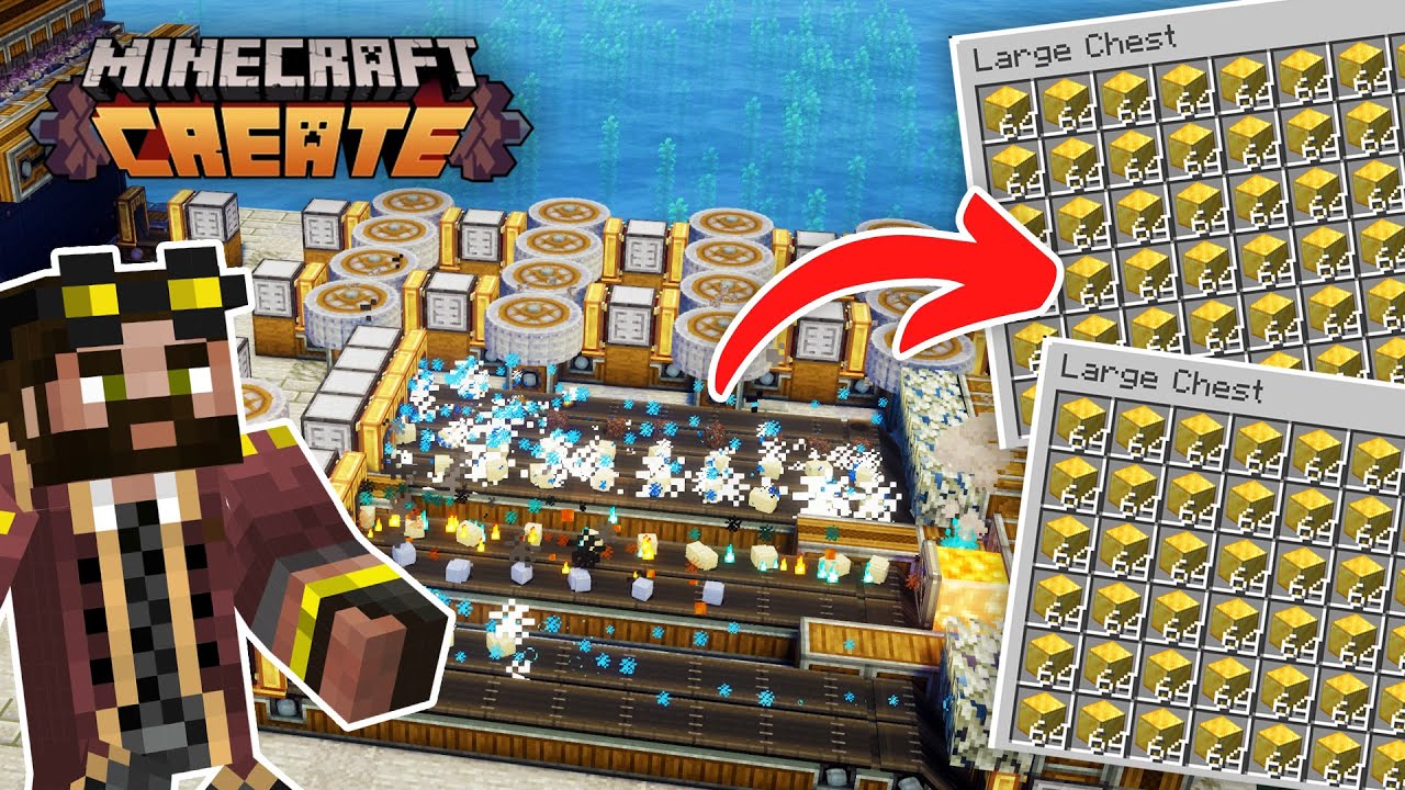 Easy GOLD FARM in Minecraft Create Mod [#16]