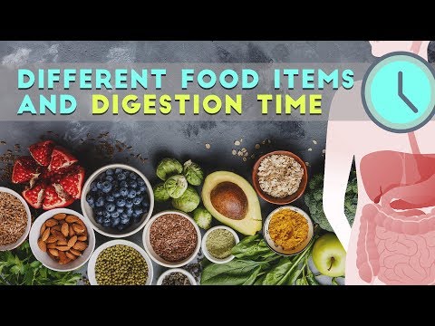 Food Items and Digestion Time | Health & Food | Foodie Facts