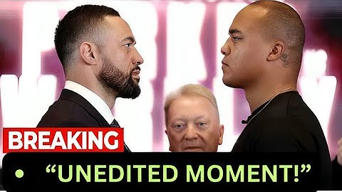 🔥 INTENSE CLASH! Joseph Parker SWINGS At Fabio Wardley During FIERY Face-Off Before Their Fight!