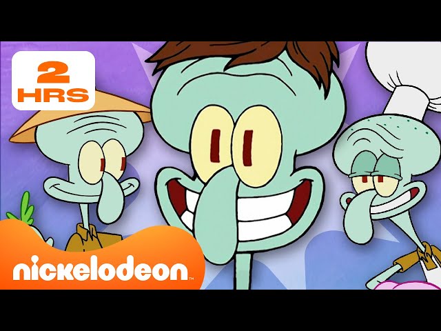 Spongebob | 2 Jam Momen TERBAIK Squidward! | Nickelodeon Bahasa class=