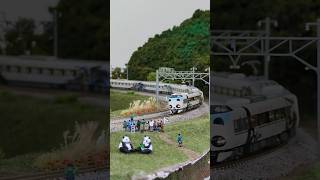 #パンダくろしお #panda ▼KATO N-scale model, Series 287 Panda Kuroshio Smile Adventure Train. #shorts