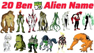 Ben 10 सुपरहीरो के नाम Ben 10 Alien name English Vocabulary learning for kids | Superhero video screenshot 2