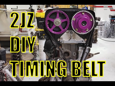 Toyota 2JZ Timing Belt Install DIY How To