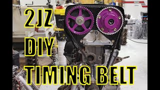 Toyota 2JZ Timing Belt Install DIY How To