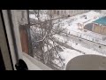 Сильные снегопады в Элисте. Водитель грузовой ГАЗели смог с трудом развернуться (08.02.2023)