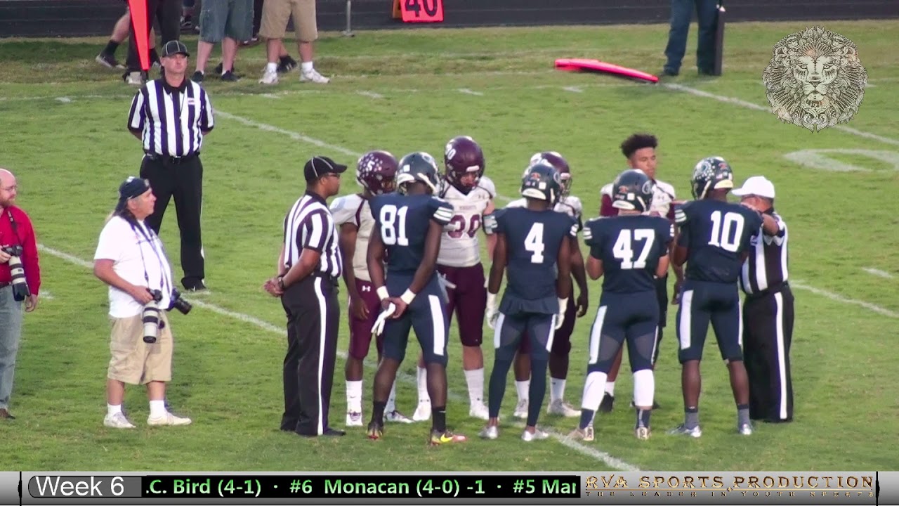 2017 VHSL Week 06 4 Thomas Dale Knights 2 Dinwiddie Generals YouTube