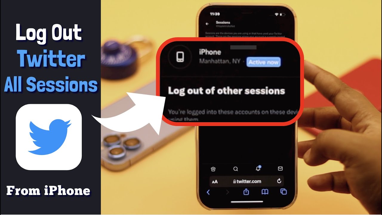 Logout All Sessions of Twitter from iPhone 2022 (How To) - YouTube