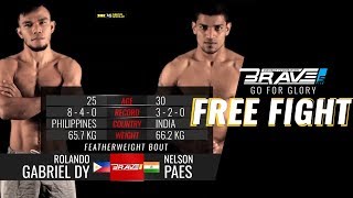 BRAVE CF 5 FREE FIGHT: ROLANDO GABRIEL DY VS NELSON PAES