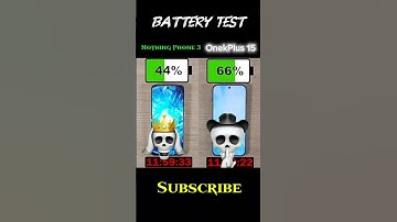 Nothing phone 3 Vs OnePlus 15 Battery Test ⚡🚀 #shorts