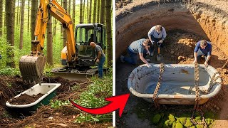 [Full Story] A Bathtub Full of Concrete Loggers Broke It Open & Found THIS Inside!
