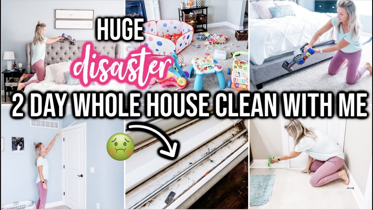 *HUGE COMPLETE DISASTER WHOLE HOUSE CLEAN WITH ME! | SUPER MESSY HOUSE | EXTREME CLEANING MOTIVATION