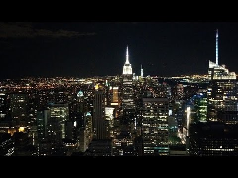 Nighttime view from the Top of the Rock (Rockefeller ...