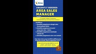 LOWONGAN KERJA : PT. Kino Indonesia, Tbk • AREA SALES MANAGER • Penempatan Berbagai Kota.