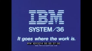 1983 IBM SYSTEM/36 BUSINESS COMPUTER PROMOTIONAL FILM   IBM PC  XD13214