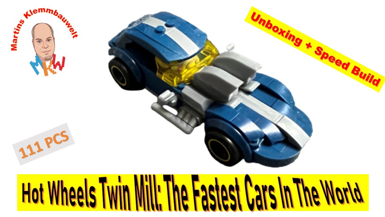 Mega Construx Hot Wheels Twin Mill: The Fastest Cars In The World Unboxing and speed build