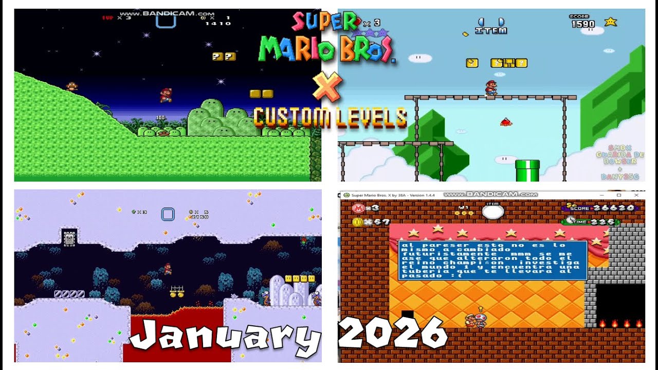 SMBX Custom Levels of January 2026 (4 Levels) – Guarida de Bowser