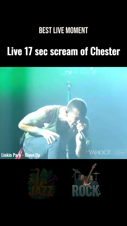 Live 17 sec scream of Chester #rock #linkinpark