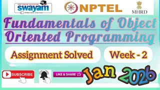 Fundamentals of Object Oriented Programming Week 2 Assignment Answer#NPTELASSIGNMENTS 