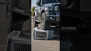 Mahindra Thar Crushes Air Cooler 😱 | Air Cooler vs Thar | Ultimate Car Crush Test #shorts