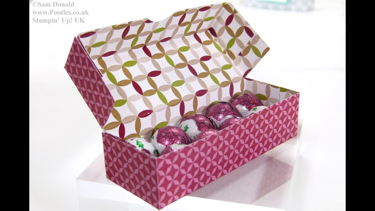Stampin' Up! UK Advent Countdown 9 Sweetie Treat Box - YouTube