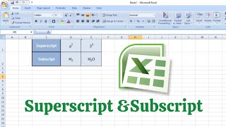 Microsoft Excel - Superscript and Subscript | Superscript in Excel | Subscript in Excel