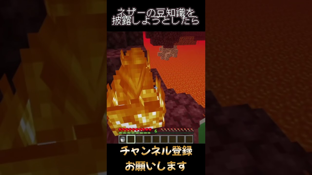 ネザーの豆知識を披露しようとしたら#shorts #minecraft #マイクラ #ネタ