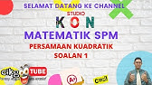 Soalan Kbat Persamaan Kuadratik Math Youtube