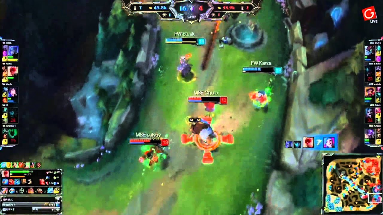 【賽事精華】LMS區域選拔賽 20150815 MSE VS FW