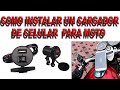 como instalar un cargador de celular en una moto