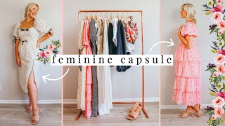 HOW TO BUILD A FEMININE & GIRLY CAPSULE WARDROBE 2020 |  A SIMPLE FEMININE CAPSULE WARDROBE FOR 2020