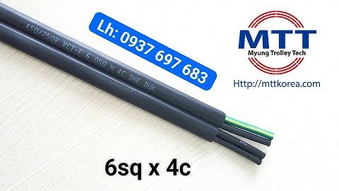 Dây cáp điện dẹt  TAE DUK 4c x 6mm  - CTY TNHH MTT HÀN QUỐC