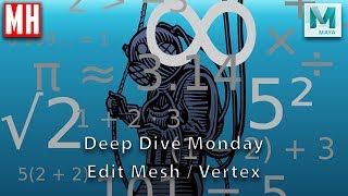 Maya 2018 Deep Dive tutorial : The Edit Mesh / Vertex menu Profile