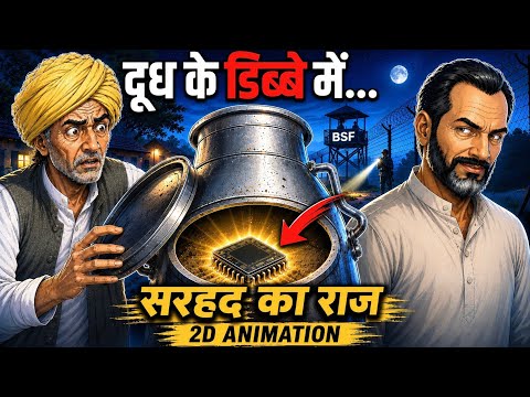 Doodh Ke Dabbe Mein Chhipa Tha Sarhad Ka Sabse Bada Raaz!😱 | 2D Animation
