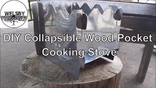 My DIY Collapsible Wood Pocket Cooking Stove