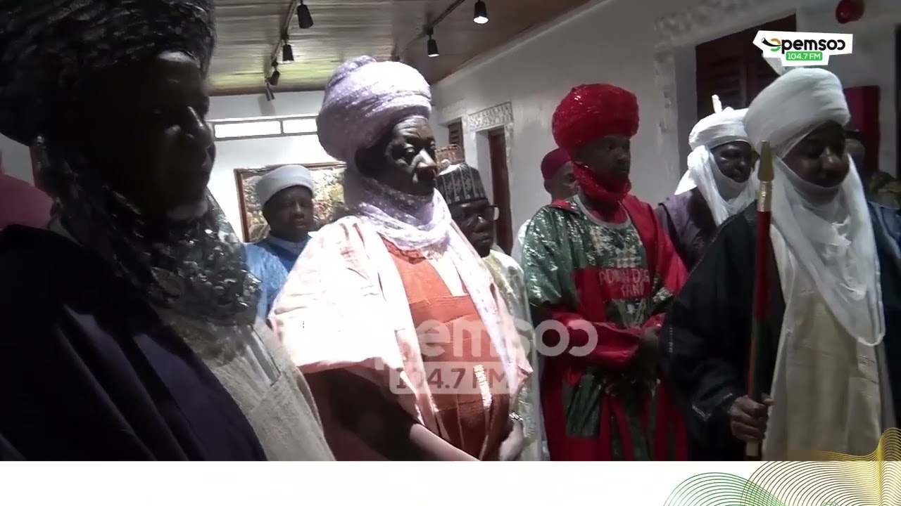 Emir of Kano HRH Mallam Sanusi Lamido II visits Asantehene