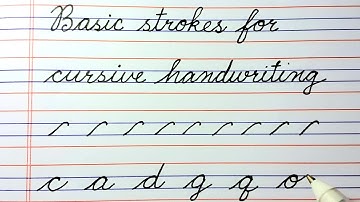 Basic strokes to improve cursive handwriting a to z, pre writing practice, writing strokes pdf, abcd