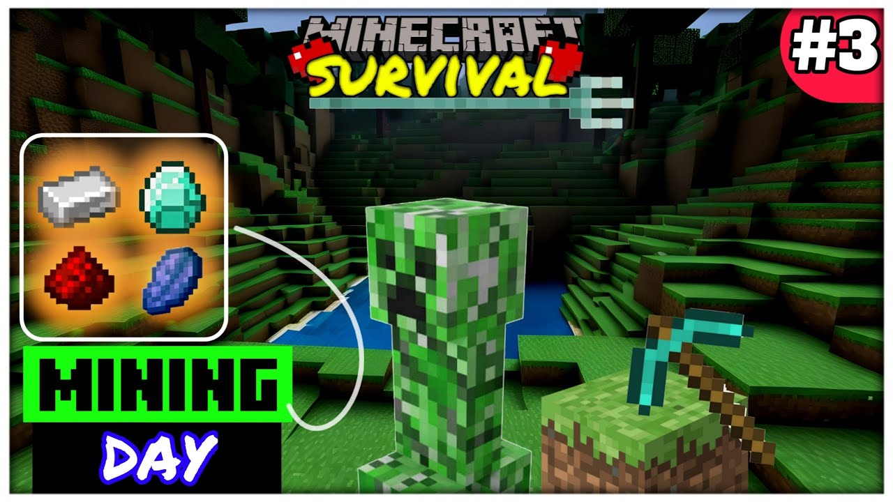 I found diamonds in Minecraft pe survival in Hindi ep-3🎮 - YouTube