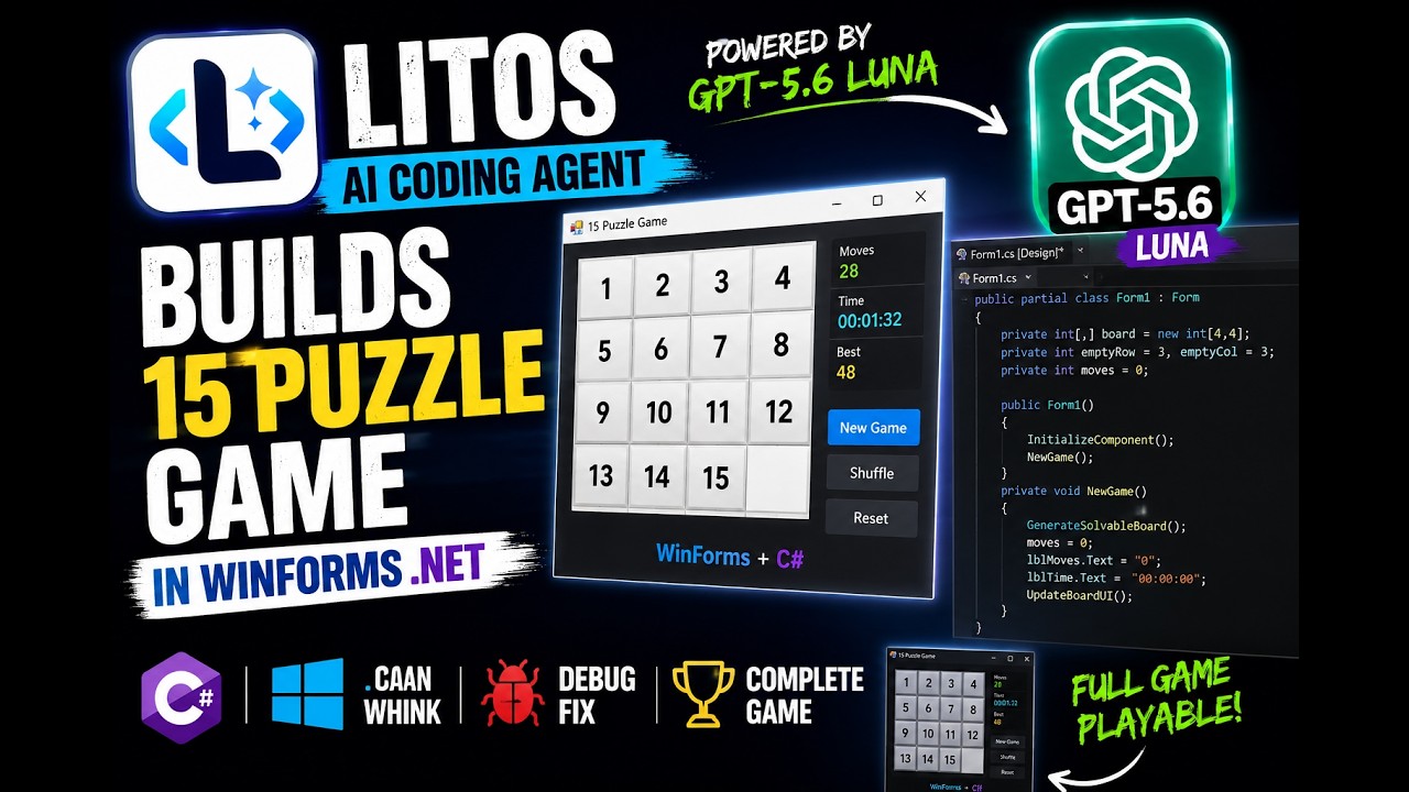 Litos building a WinForms 15-puzzle game