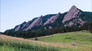 Boulder Colorado Flatirons Sunrise First Light